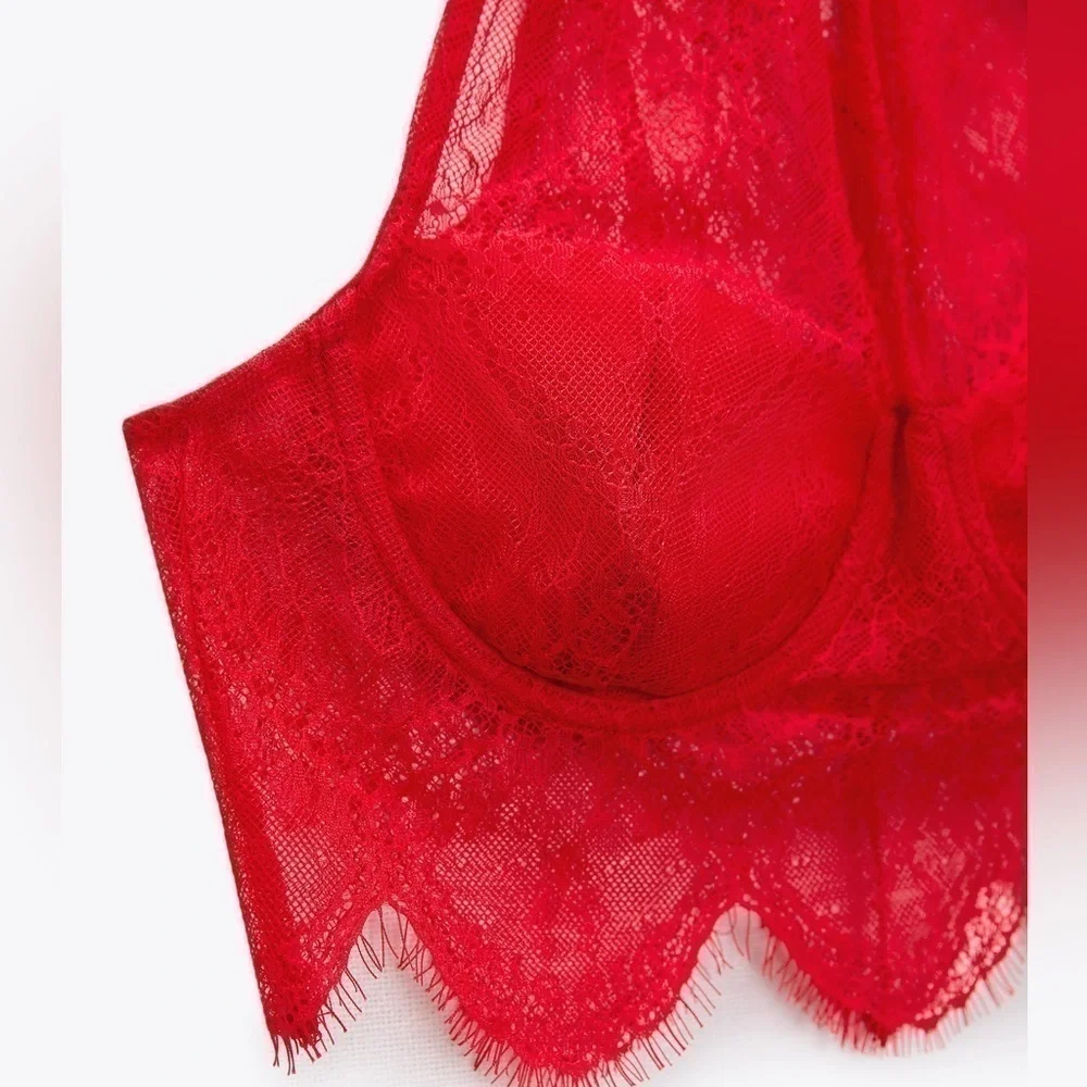 ZARA Dantelli lace halter top 1131/802 - Picture 6 of 7